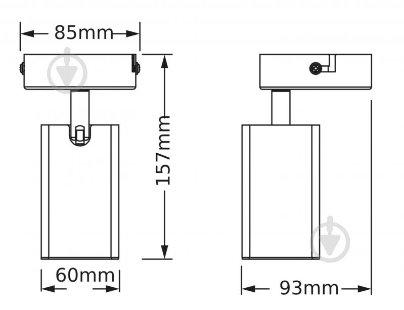 Спот Osram Angular 1xGU10 белый - фото 3