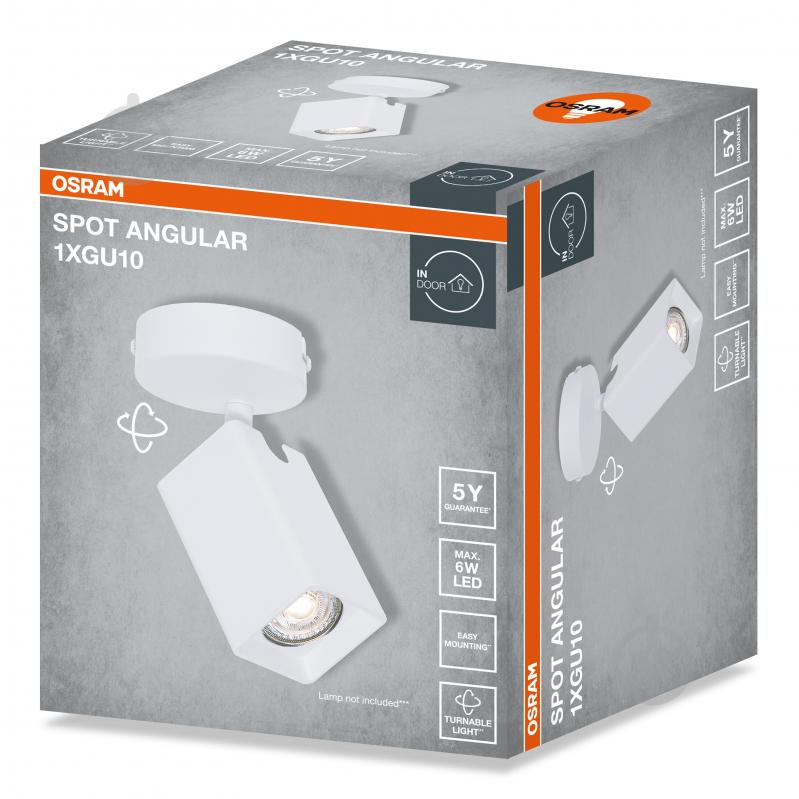 Спот Osram Angular 1xGU10 белый - фото 2