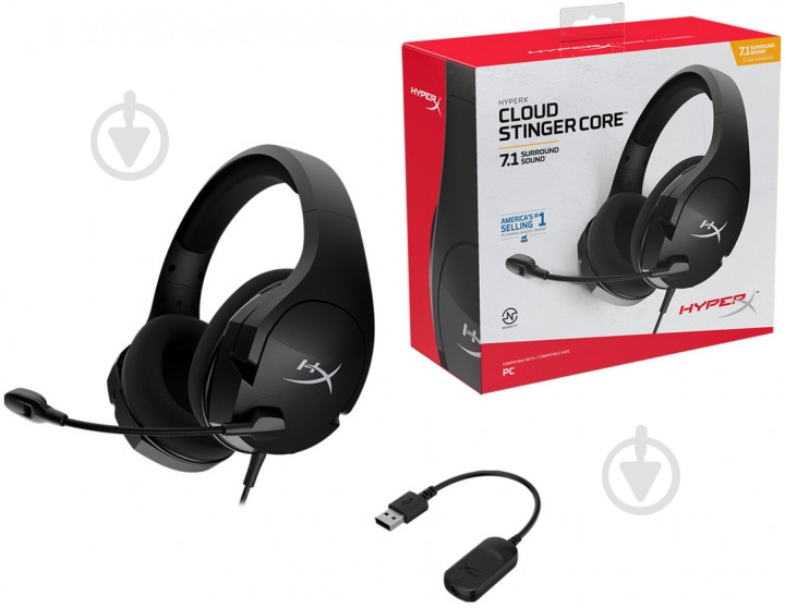 Навушники HyperX Cloud Stinger Core 7.1 black (HHSS1C-AA-BK/G) - фото 8