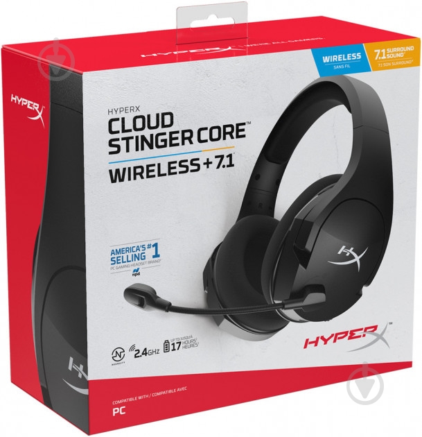 Наушники HyperX Cloud Stinger Core Wireless 7.1 black (HHSS1C-BA-BK/G) - фото 9