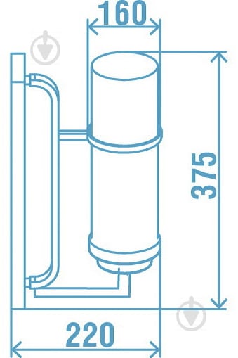 Бра Victoria Lighting 1x40 Вт E14 чорний California/AP1 - фото 3