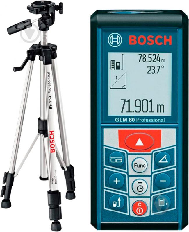 Дальномер лазерный Bosch Professional GLM 80 + штатив BS150 06159940A1 - фото 1