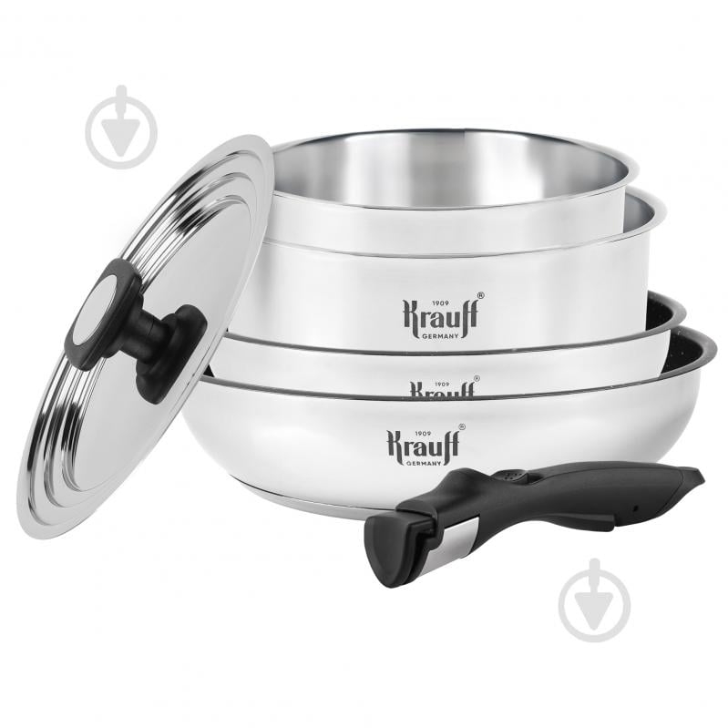 Набір посуду Krauff Genius Cook 6 предметів 26-303-016 - фото 3 Набір посуду Krauff Genius Cook 6 предметів 26-303-016 - фото 3