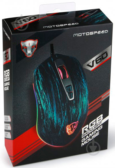 Миша Motospeed V60 Van Gogh Blue RGB USB (mtv60van) - фото 8