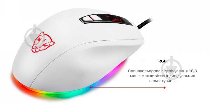 Мышь Motospeed V60 White USB (mtv60w) - фото 4 Мышь Motospeed V60 White USB (mtv60w) - фото 4