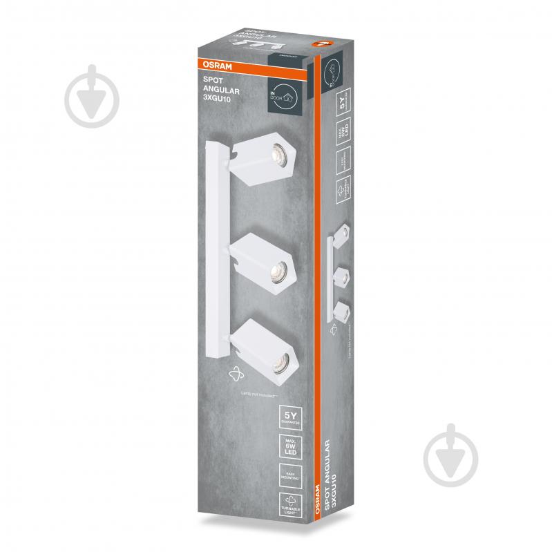 Спот Osram Angular 3xGU10 білий - фото 2