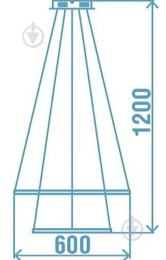 Люстра светодиодная Victoria Lighting 75 Вт черный Lanzo/SP2 - фото 4