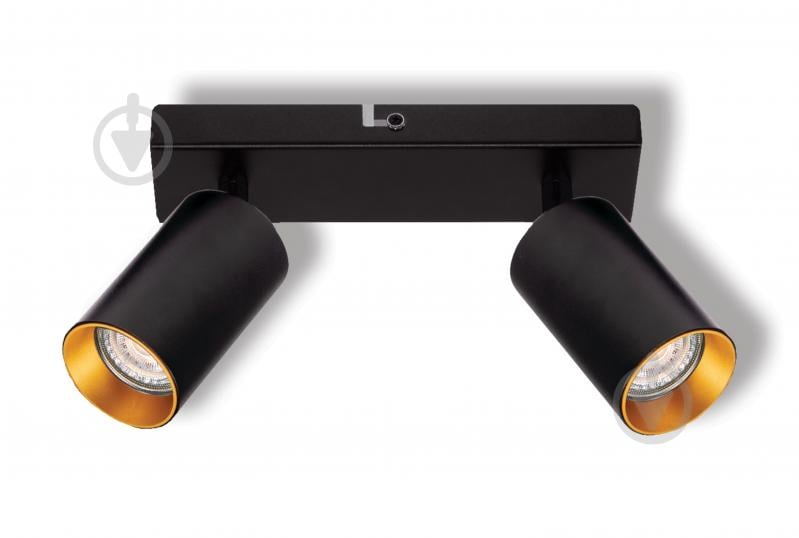 Спот Osram Eternal 2xGU10 черный с золотым - фото 1