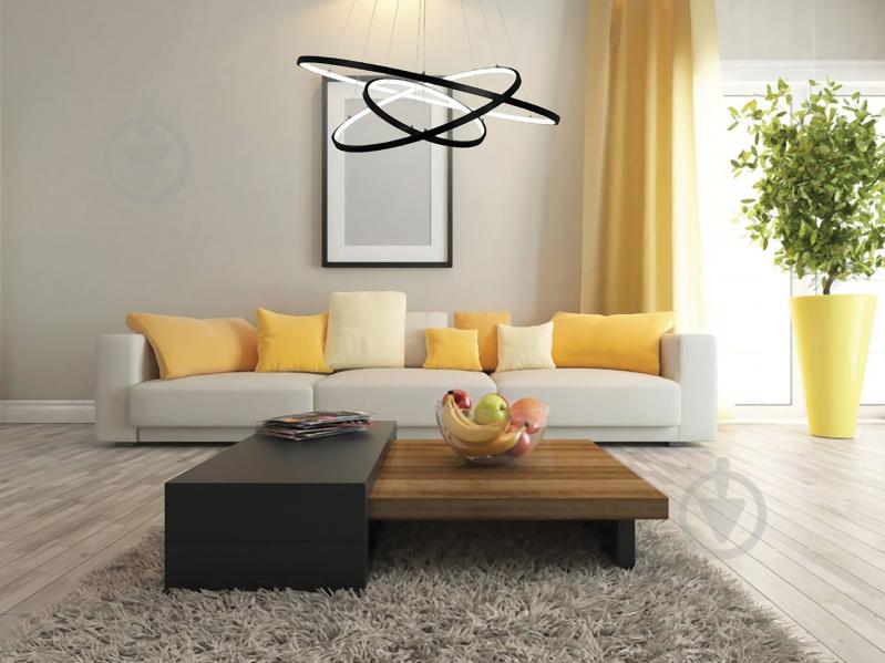 Люстра светодиодная Victoria Lighting 135 Вт черный Lanzo/SP3 black - фото 3