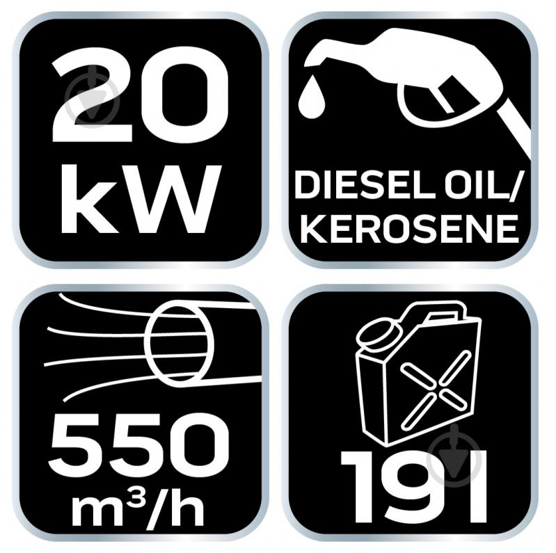Тепловая пушка NEO tools 90-080 дизель 20 кВт 230 В - фото 9 Тепловая пушка NEO tools 90-080 дизель 20 кВт 230 В - фото 9