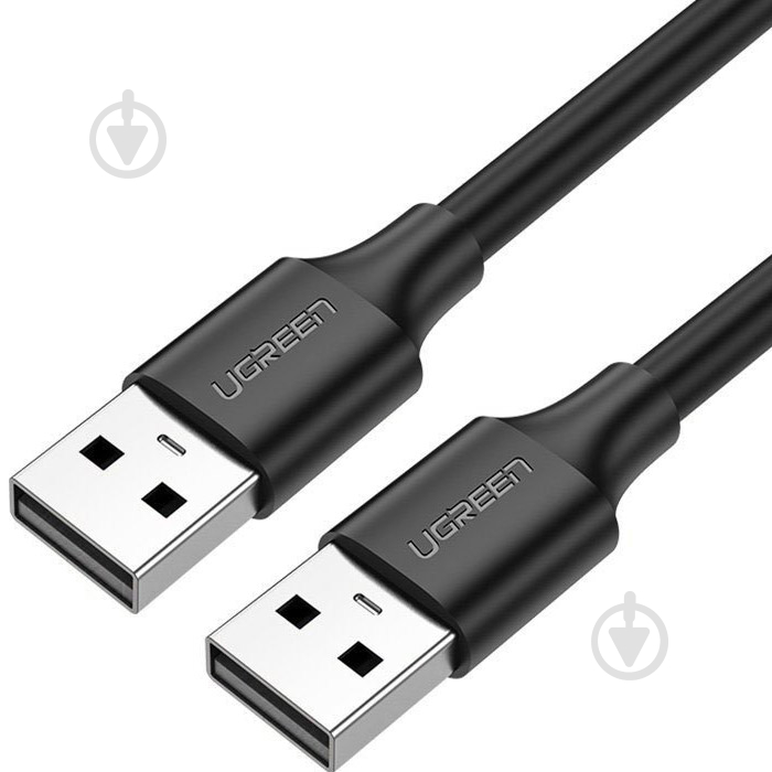 Кабель UGREEN US102 USB 2.0 A Male to A Male Cable 2 м черный (10311) - фото 1