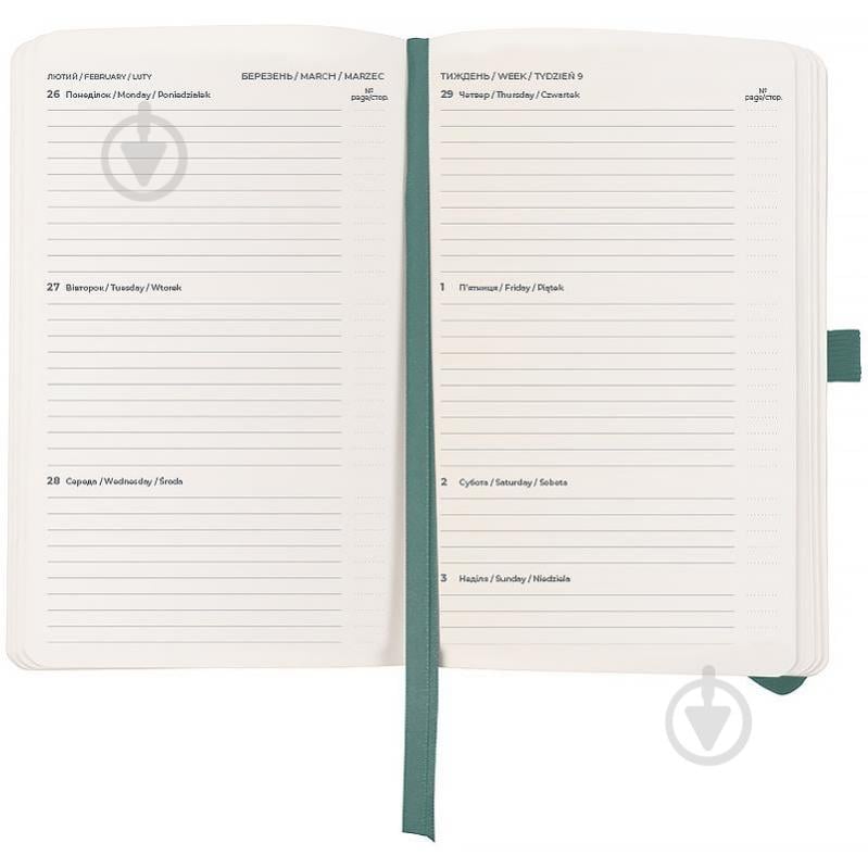 Еженедельник датированный Partner Soft Skin Axent A5 2026 8509-26-48-A серо-лазурный - фото 3 Еженедельник датированный Partner Soft Skin Axent A5 2026 8509-26-48-A серо-лазурный - фото 3