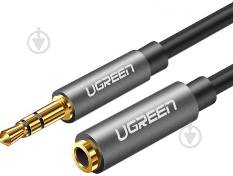 Кабель UGREEN AV118 3.5mm Male to 3.5mm Female Extensioin Cable 2 м серый (10594) - фото 1