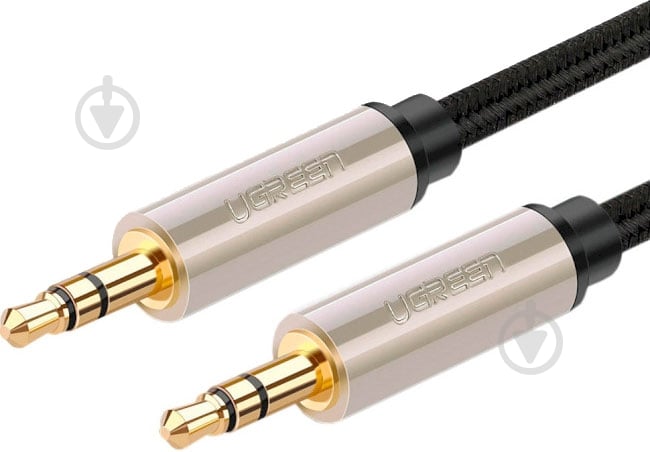 Кабель UGREEN AV125 3.5mm Male to 3.5mm Male Audio Cable Braided 0,5 м серый (10601) - фото 2