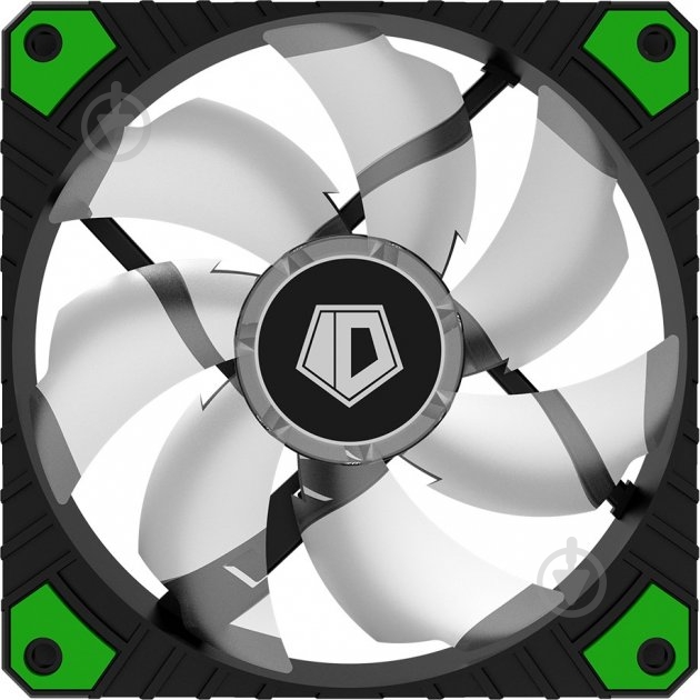 Вентилятор ID-Cooling WF-12025-XT-G чорний з білим - фото 1