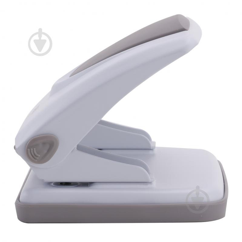 Высечка E0125 бело-серый с линейкой Deli - фото 1 Высечка E0125 бело-серый с линейкой Deli - фото 1