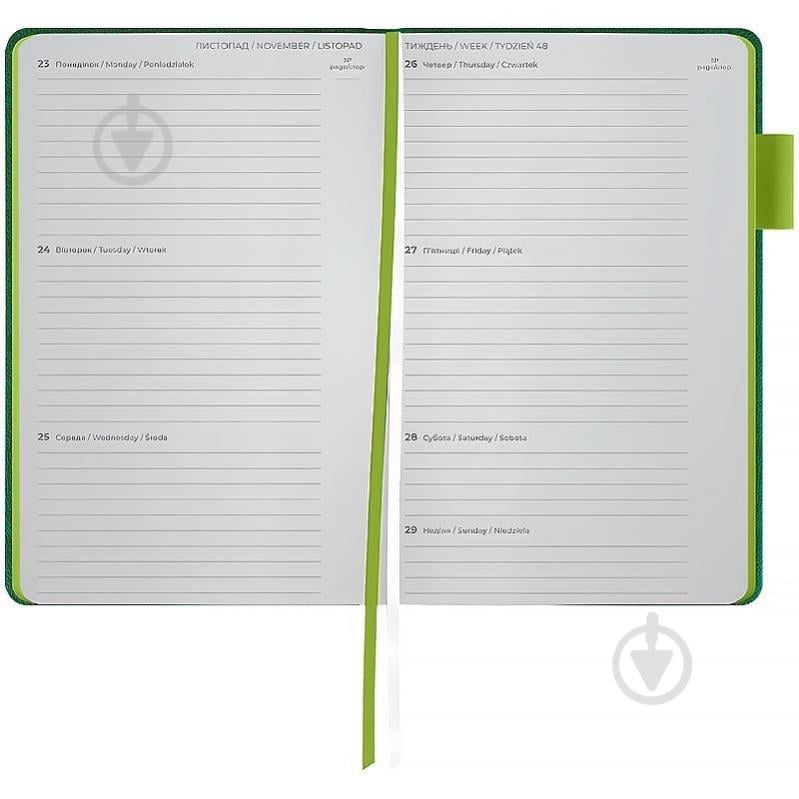 Щотижневик датований Partner Soft Muse Axent A5 2026 8527-26-2-A зелений - фото 3 Щотижневик датований Partner Soft Muse Axent A5 2026 8527-26-2-A зелений - фото 3