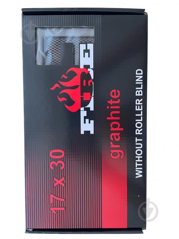 Решетка каминная 4FIRE 17x30 графит - фото 3