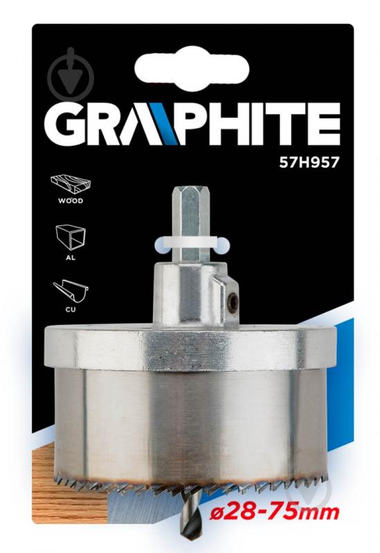 Набор коронок GRAPHITE 5 шт. 57H957 - фото 2