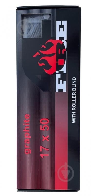 Решетка каминная 4FIRE 17x50 графит жалюзи - фото 2