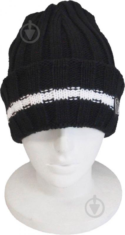 Шапка EA7 Knitted_Beanie_Hat 285608-9A316-39220 р.S чорний - фото 4