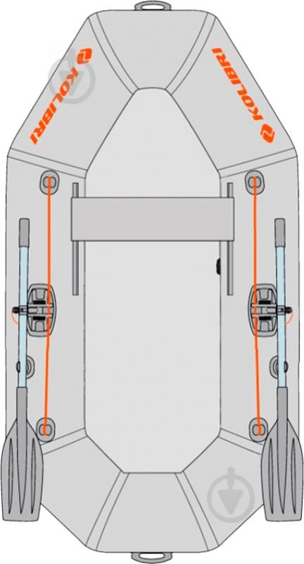Лодка надувная Kolibri К-190 "Супер Лайт" зеленый - фото 3