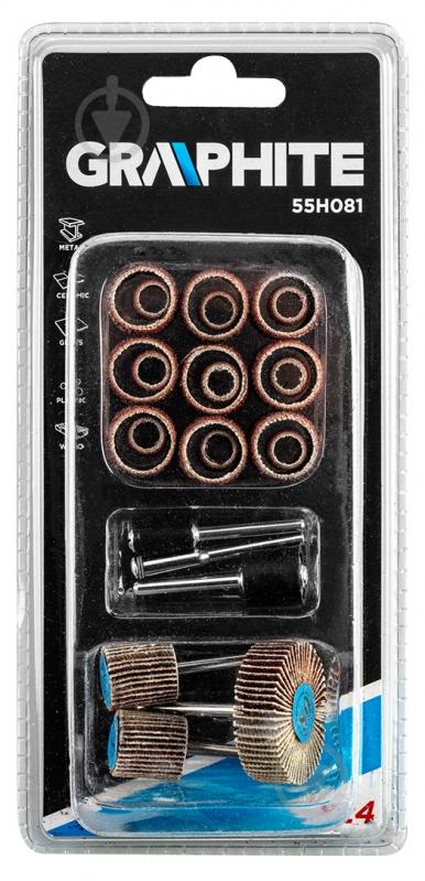 Набор расходных материалов для мини-дрели GRAPHITE 55H081 - фото 7 Набор расходных материалов для мини-дрели GRAPHITE 55H081 - фото 7