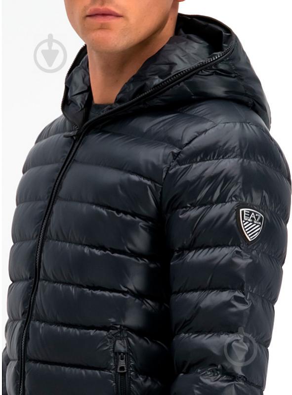 Пуховик мужской EA7 WOVEN DOWN JACKET 6GPB66-PNR4Z-1200 р.M черный - фото 4