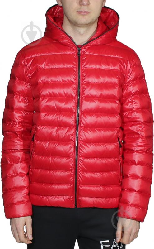 Пуховик чоловічий EA7 WOVEN DOWN JACKET 6GPB66-PNR4Z-1450 р.L червоний - фото 1