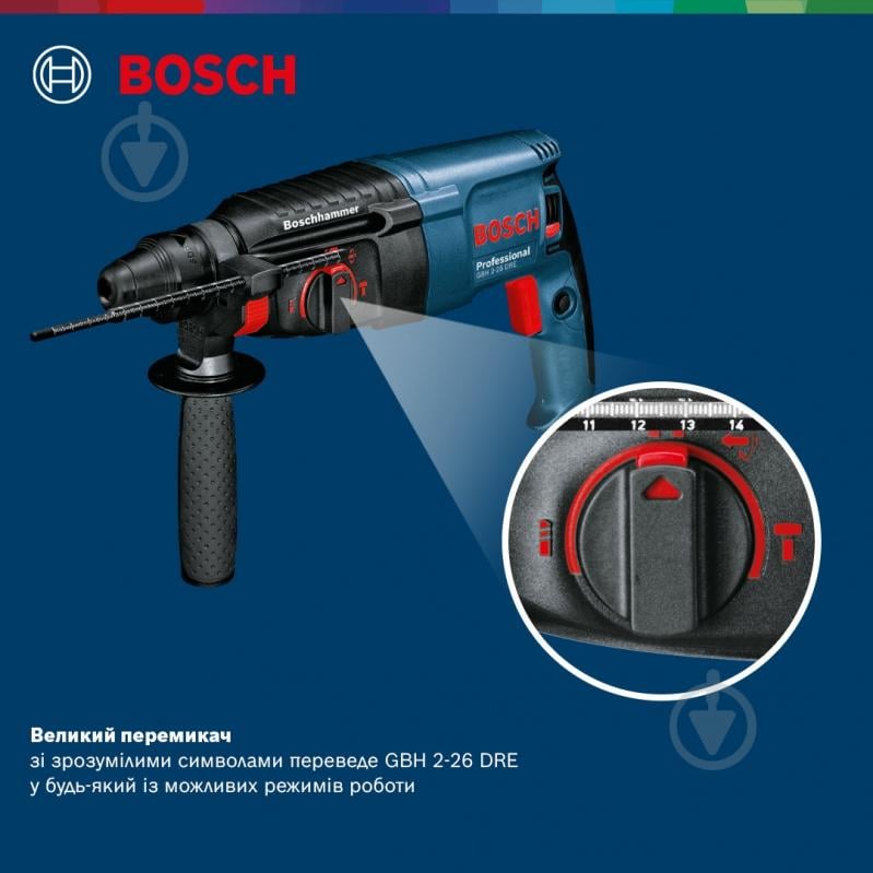 Перфоратор Bosch Professional GBH 2-26 DRE 0611253708 - фото 15 Перфоратор Bosch Professional GBH 2-26 DRE 0611253708 - фото 15