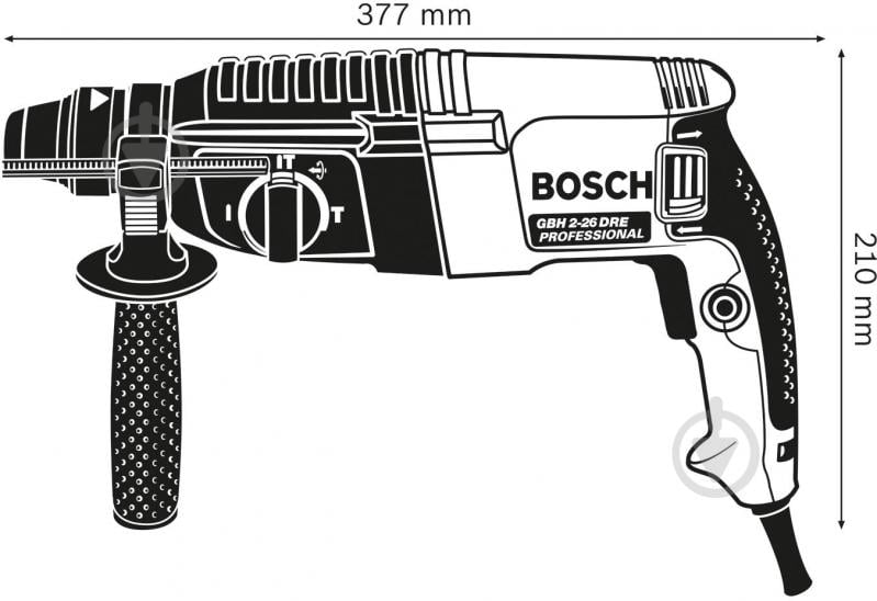 Перфоратор Bosch Professional GBH 2-26 DRE 0611253708 - фото 4