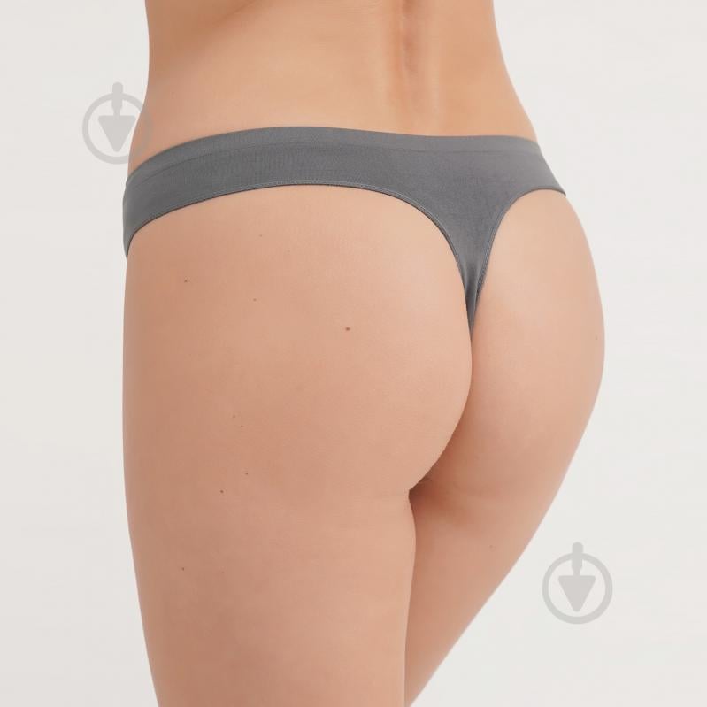 Труси жіночі Giulia String briefs color poppy seed L-XL сірий - фото 2