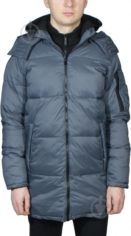 Пальто чоловіче EA7 WOVEN CABAN COAT 6GPK01-PNR4Z-1539 р.L блакитне - фото 1