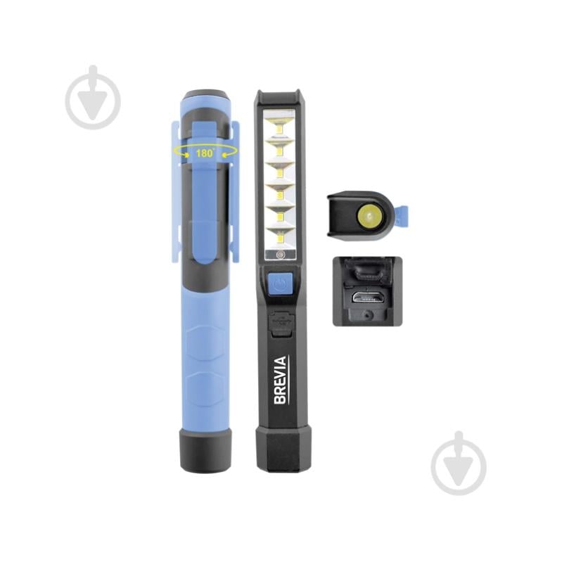 Фонарь-лампа Brevia 11210 LED Pen Light синий - фото 4