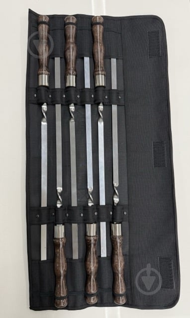 Набор шампуров Smoke House Deluxе Венге" с чехлом - фото 3