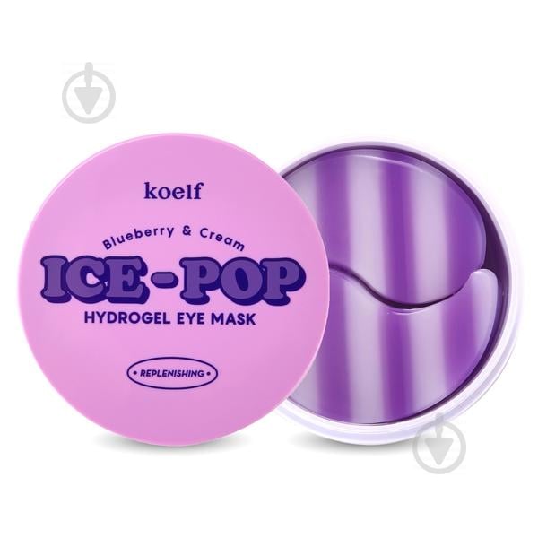 Патчи под глаза Koelf с голубикой и сливками Blueberry & Cream Ice-Pop Hydrogel Eye Mask 60 шт. - фото 2