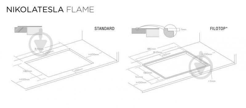 Варильна поверхня газова Elica FLAME BL/A/88 - фото 6