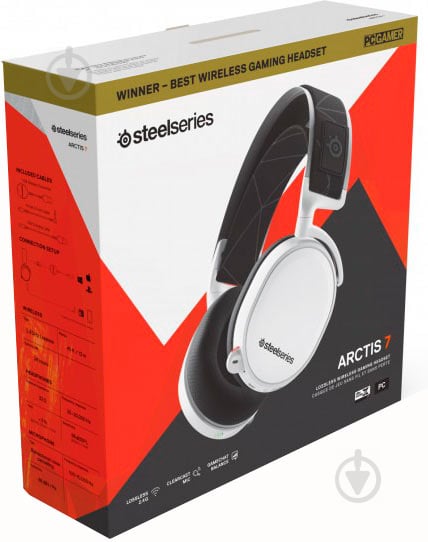 Навушники SteelSeries Arctis 7 white (61508) - фото 5