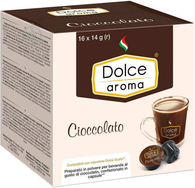 Кофе в капсулах Dolce Aroma Cioccolato для системы Dolce Gusto 14 г х 16 шт - фото 1