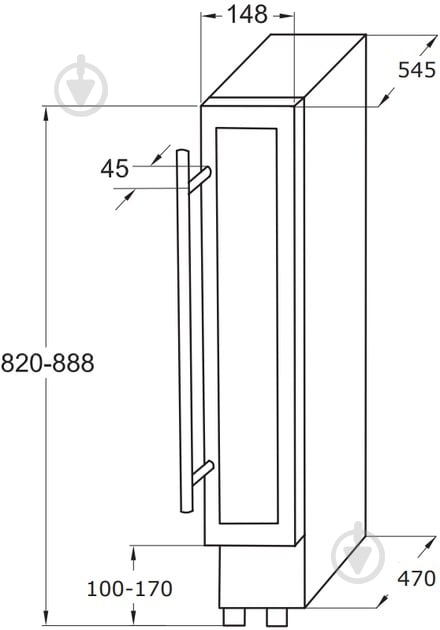 Винный шкаф Hansa FWC15072B - фото 6 Винный шкаф Hansa FWC15072B - фото 6