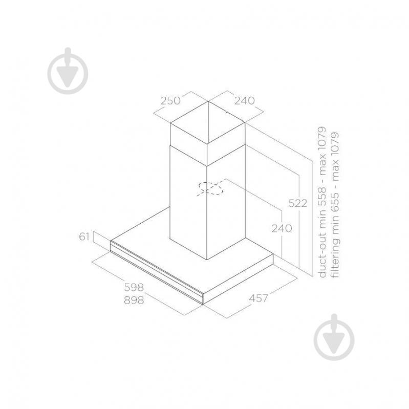 Вытяжка Elica ADELE BLIX/A/90 - фото 2