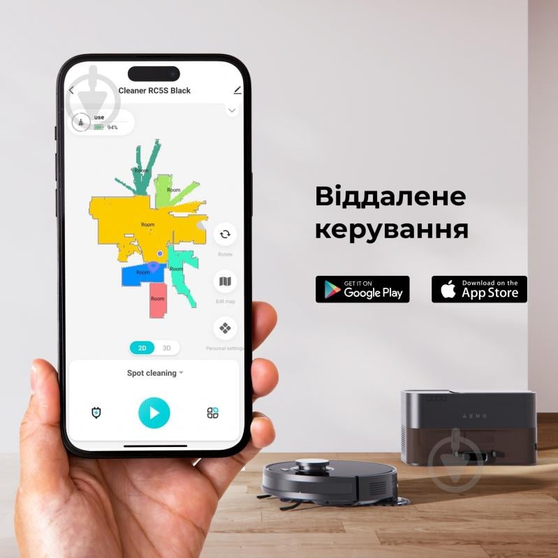 Робот-пилосос AENO RC5S (ARC0005S) black - фото 10