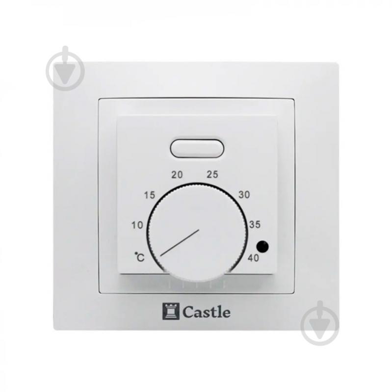 Терморегулятор для теплого пола Castle AC308H белый - фото 1