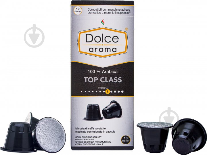 Кава в капсулах Dolce Aroma TOP CLASS 10 шт для системи Nespresso - фото 2