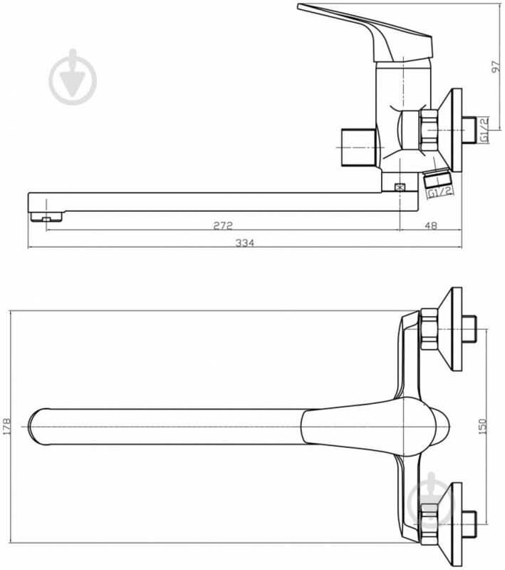 Змішувач для ванни Mixxen Органік MXS2115 - фото 3