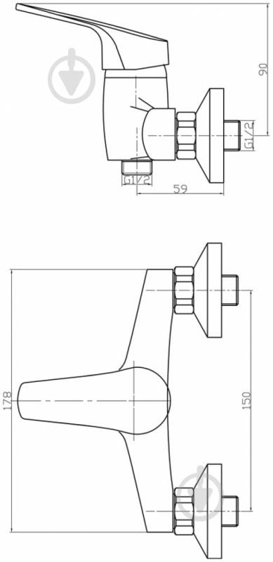 Змішувач для душу Mixxen Органік MXS2112 - фото 3