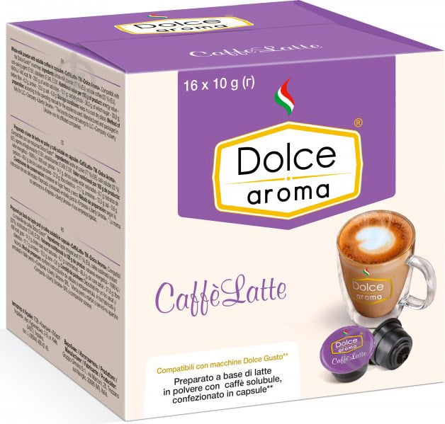 Кава в капсулах Dolce Aroma CaffeLatte для системи Dolce Gusto 10 г х 16 шт - фото 1