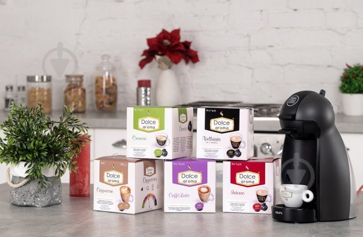 Кава в капсулах Dolce Aroma CaffeLatte для системи Dolce Gusto 10 г х 16 шт - фото 2