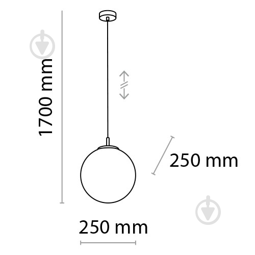Подвес TK Lighting Maxi 1x60 Вт E27 белый 3476 - фото 2