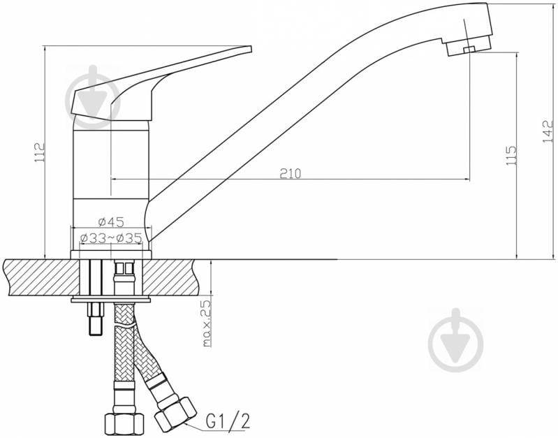 Змішувач для кухні Mixxen Органік MXS2116 - фото 2